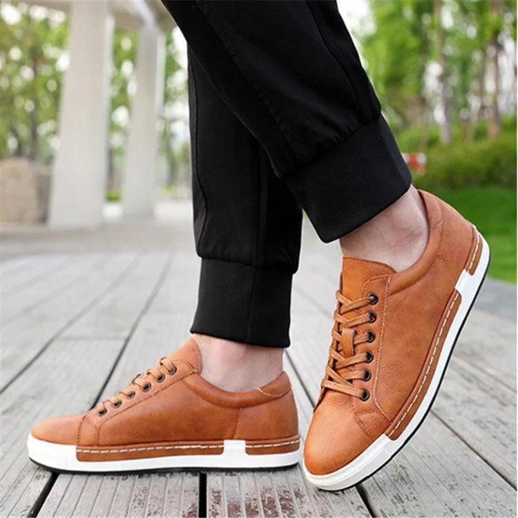 Men's Casual Baroque PU Leather Sports Footwear