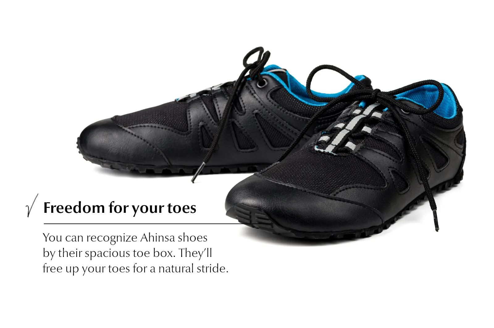 Men’s Chitra Trek&Trail barefoot blue-black sneakers