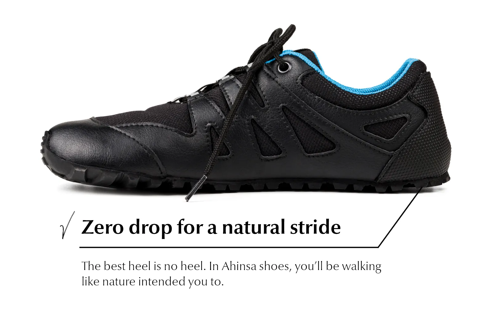 Men’s Chitra Trek&Trail barefoot blue-black sneakers