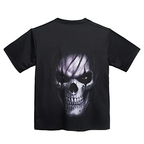 Men's Novelty Skull T-Shirt Muscle Short Sleeve Printed Short Sleeve Top