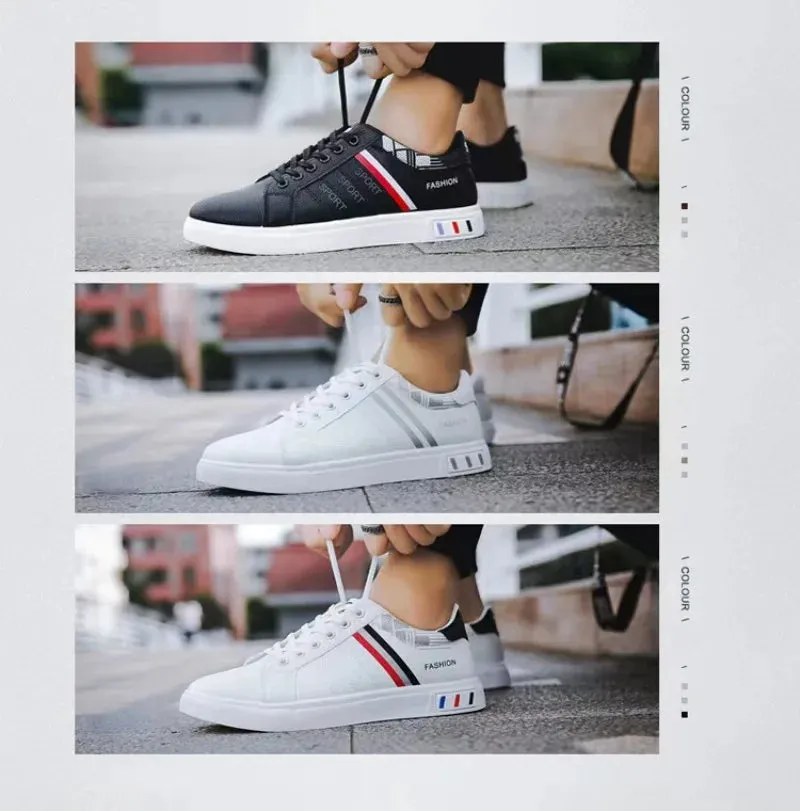 Men's Sneakers White Casual Shoes Spring Autumn New 2024 Outdoor Sport Shoes for Men Fashion Walking Flat Shoe Tenis Para Hombre