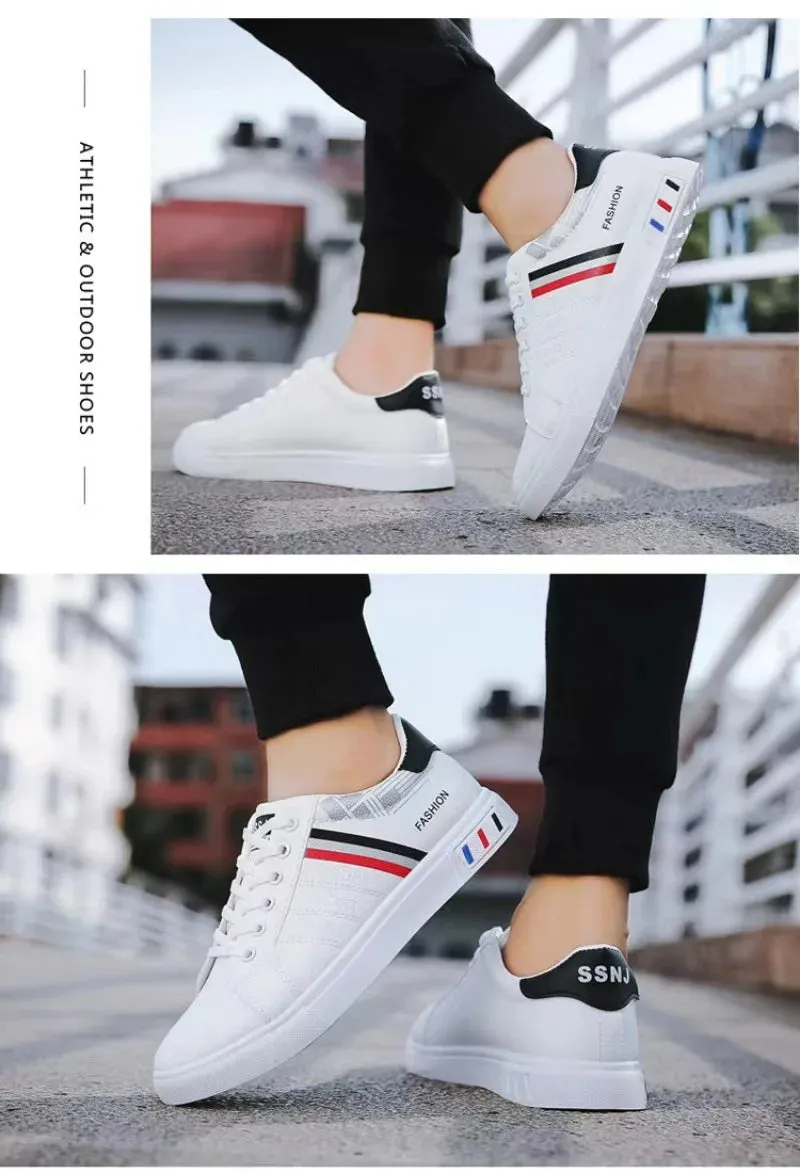 Men's Sneakers White Casual Shoes Spring Autumn New 2024 Outdoor Sport Shoes for Men Fashion Walking Flat Shoe Tenis Para Hombre