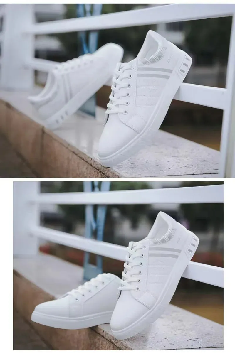 Men's Sneakers White Casual Shoes Spring Autumn New 2024 Outdoor Sport Shoes for Men Fashion Walking Flat Shoe Tenis Para Hombre
