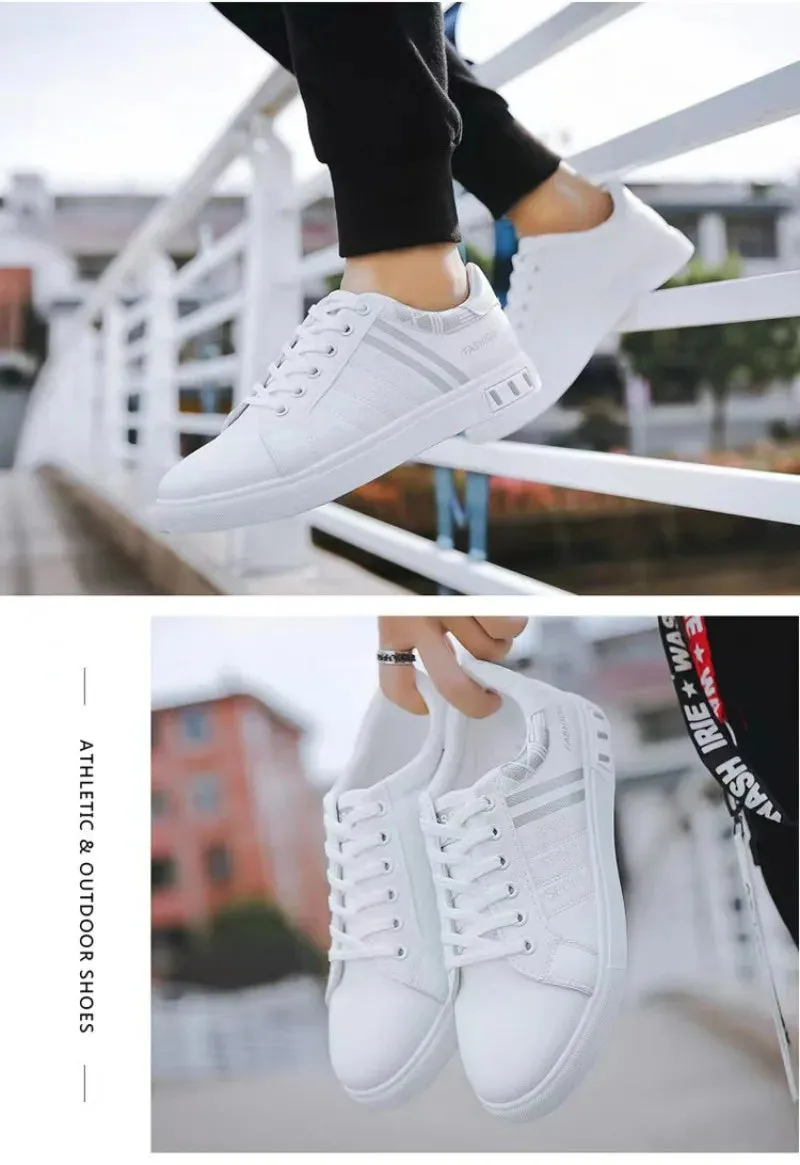 Men's Sneakers White Casual Shoes Spring Autumn New 2024 Outdoor Sport Shoes for Men Fashion Walking Flat Shoe Tenis Para Hombre