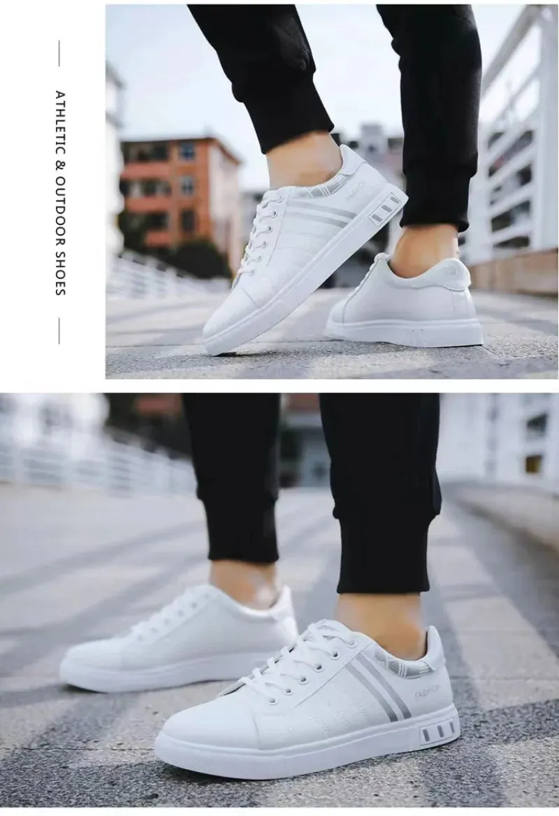 Men's Sneakers White Casual Shoes Spring Autumn New 2024 Outdoor Sport Shoes for Men Fashion Walking Flat Shoe Tenis Para Hombre