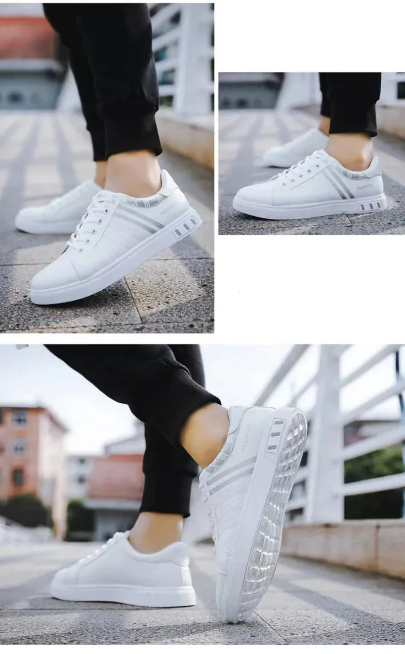 Men's Sneakers White Casual Shoes Spring Autumn New 2024 Outdoor Sport Shoes for Men Fashion Walking Flat Shoe Tenis Para Hombre