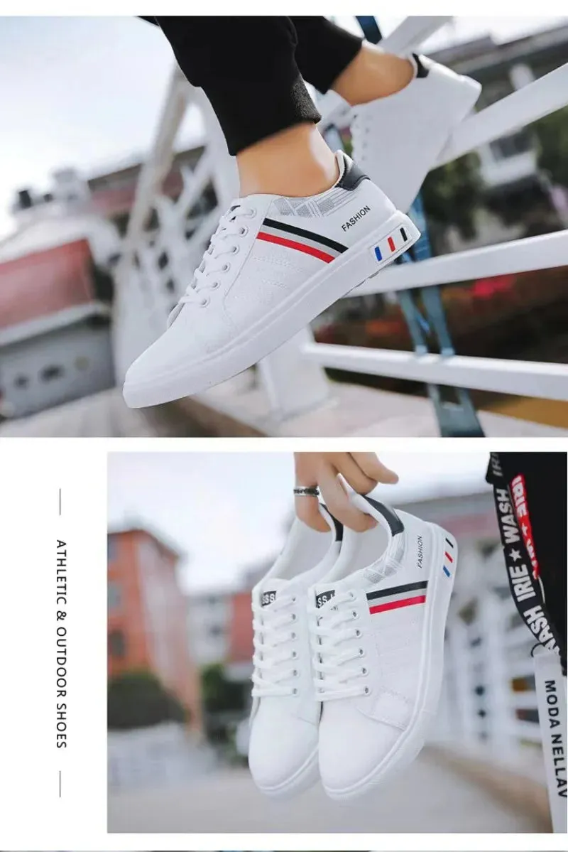 Men's Sneakers White Casual Shoes Spring Autumn New 2024 Outdoor Sport Shoes for Men Fashion Walking Flat Shoe Tenis Para Hombre