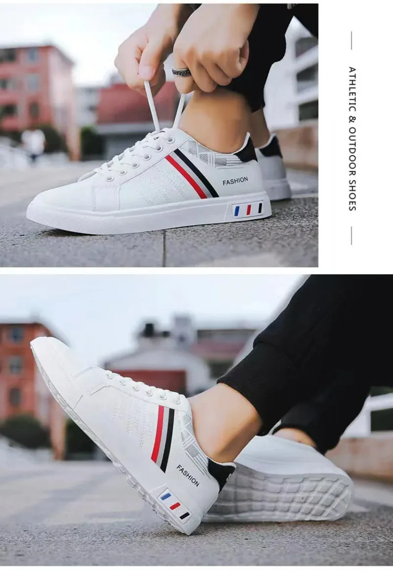 Men's Sneakers White Casual Shoes Spring Autumn New 2024 Outdoor Sport Shoes for Men Fashion Walking Flat Shoe Tenis Para Hombre
