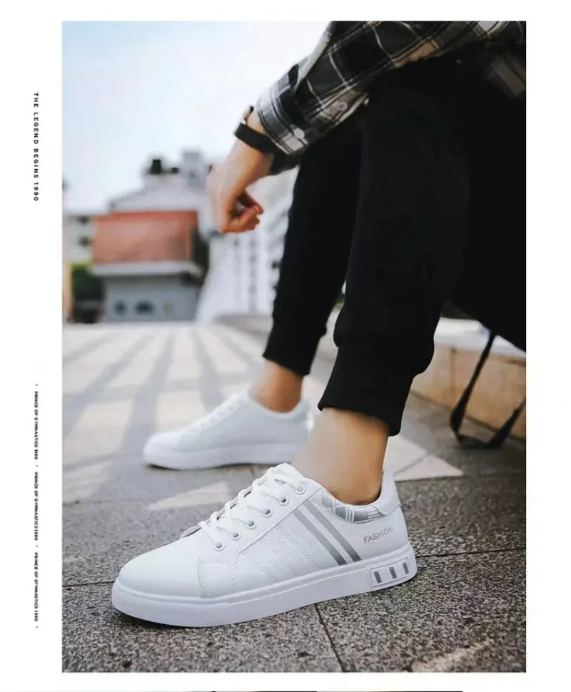 Men's Sneakers White Casual Shoes Spring Autumn New 2024 Outdoor Sport Shoes for Men Fashion Walking Flat Shoe Tenis Para Hombre
