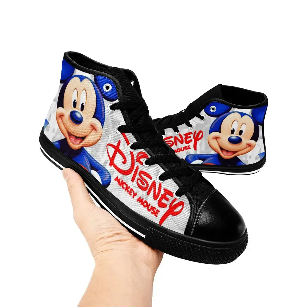 Mickey mouse Shoes High Top Sneakers for Kids and Adults