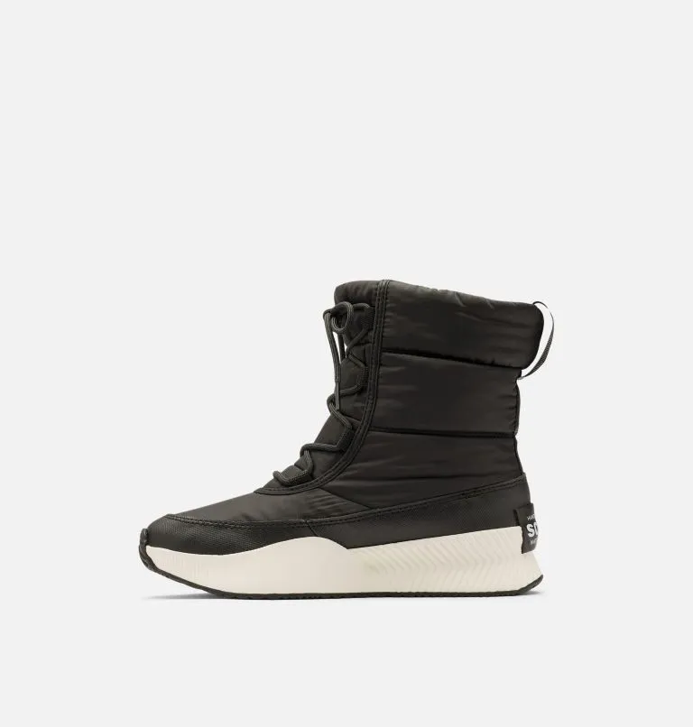 Out N About Waterproof Puffy Lace Up Boot | Black