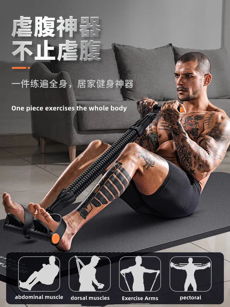 Pedal Type Tensioner Multifunctional Tension Device for men's Fitness,Back, Abdomen, and Abdominal Muscle Training, Pull Rope