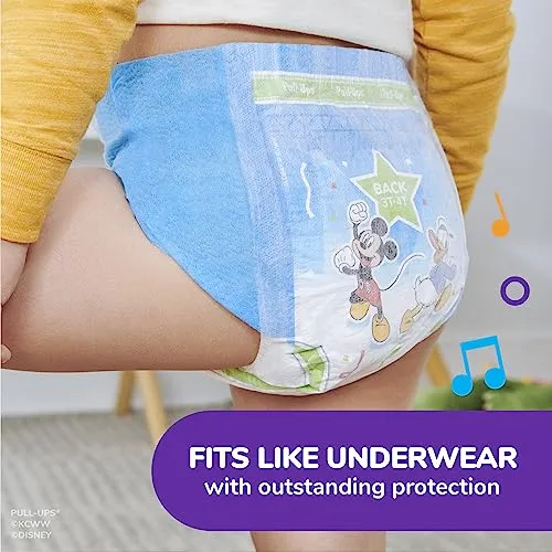 Pull-Ups Boys' Potty Training Pants, 2T-3T (16-34 lbs), 124 Count (4 Packs of 31), Packaging May Vary