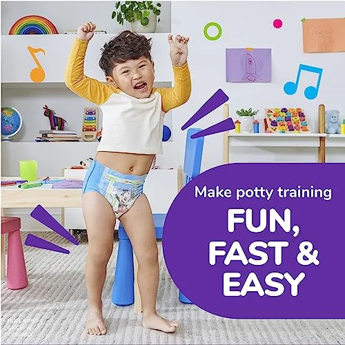 Pull-Ups Boys' Potty Training Pants, 2T-3T (16-34 lbs), 124 Count (4 Packs of 31), Packaging May Vary