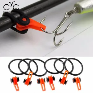 Relefree 10pcs Hook Secure Keepers Holders Lures Hooks Safe Keeping For FOR Fishing Rods Black/Red Relefree 10pcs Hook Secure Keepers Holders Lures Hooks Safe Keeping For FOR Fishing Rods Black/Red