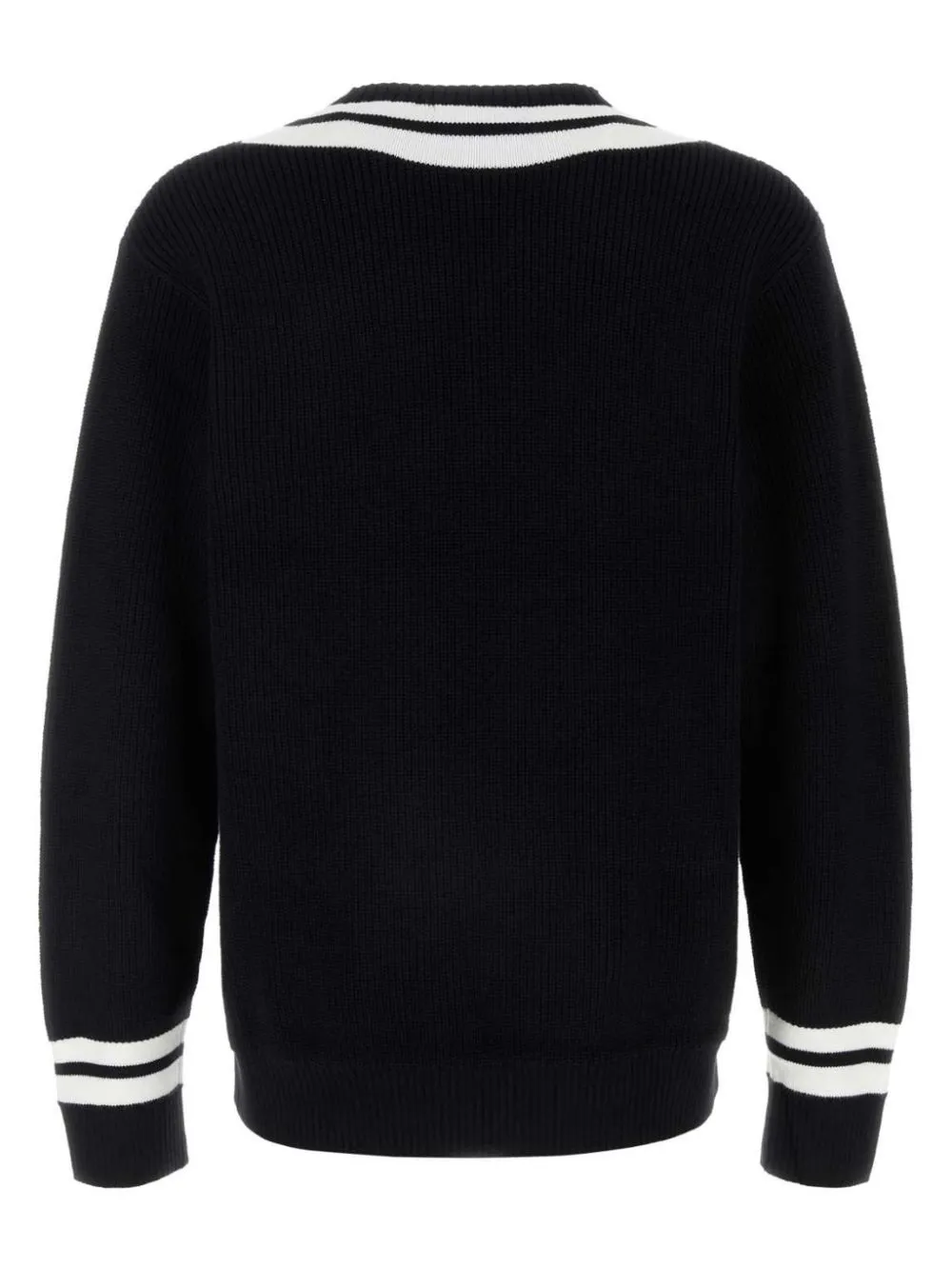 stripe-trim jumper