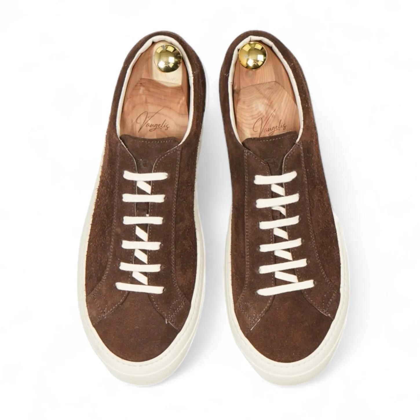 Sweyd - Brown Worsted Suede Sneakers EU 42