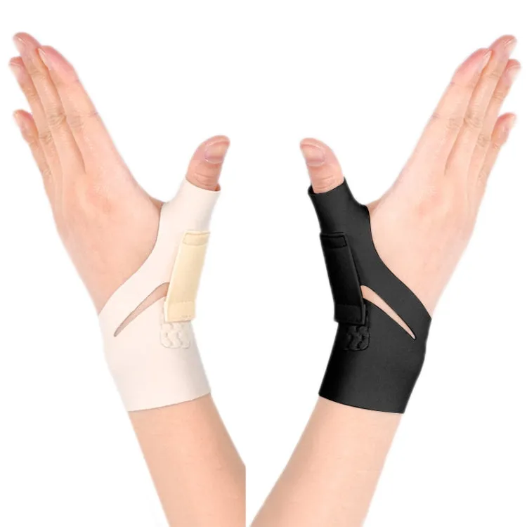 Tendon Sheath Wrist Joint Sprain Fixation Rehabilitation Protective Cover, Color: Left Hand Black(M)