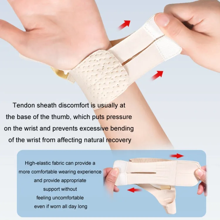 Tendon Sheath Wrist Joint Sprain Fixation Rehabilitation Protective Cover, Color: Left Hand Black(M)