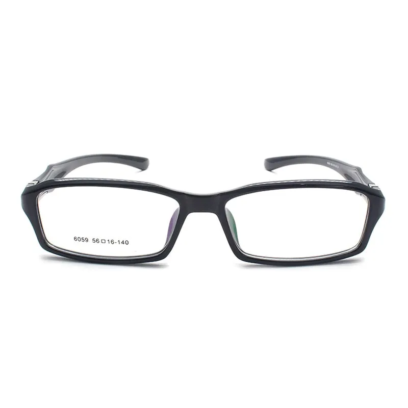 Unisex Sports Full Plastic Titanium Frame Eyeglasses 6059