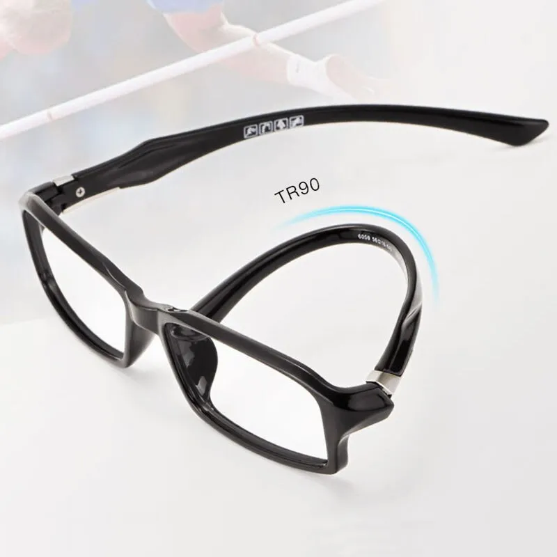 Unisex Sports Full Plastic Titanium Frame Eyeglasses 6059