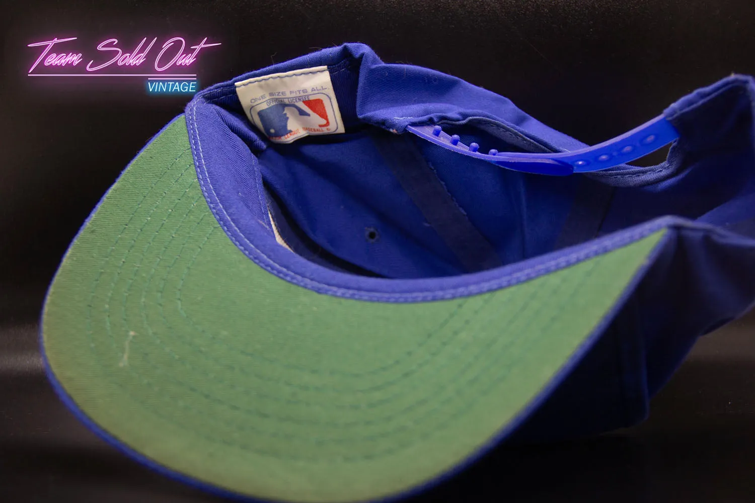 Vintage 1987 Universal Industries New York Mets Plain Logo Snapback Hat MLB