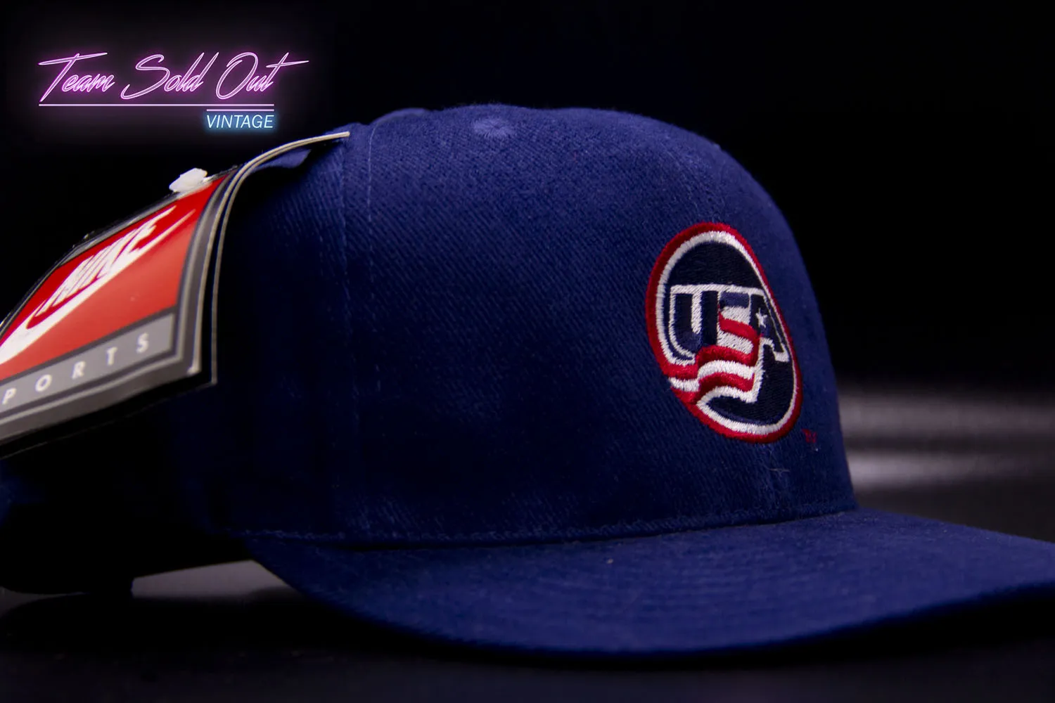 Vintage 1990s Nike USA Snapback Hat