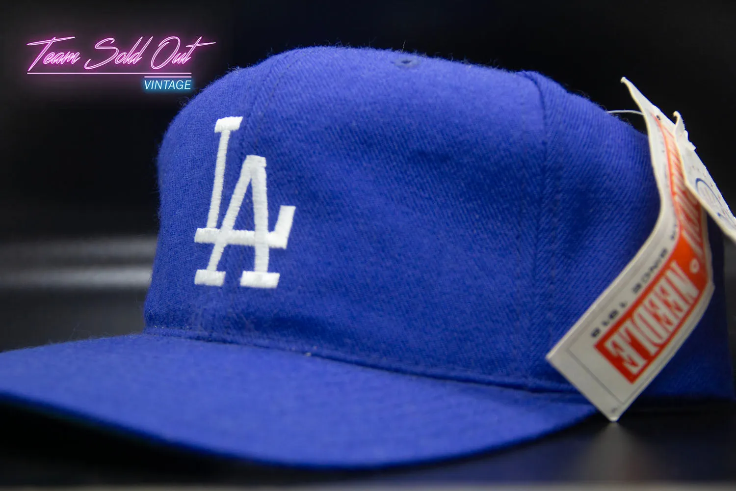 Vintage American Needle Los Angeles Dodgers Plain Logo Snapback Hat MLB