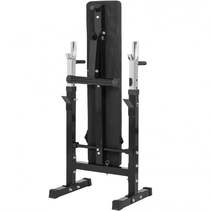 Weight Bench - Black with 100KG Vinyl Weight Set - Starlock (Combo)