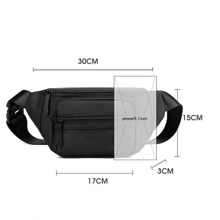 WEPOWER Leisure Sports Outdoor Messengers Bag Large Capacity Chest Bag(Grey)