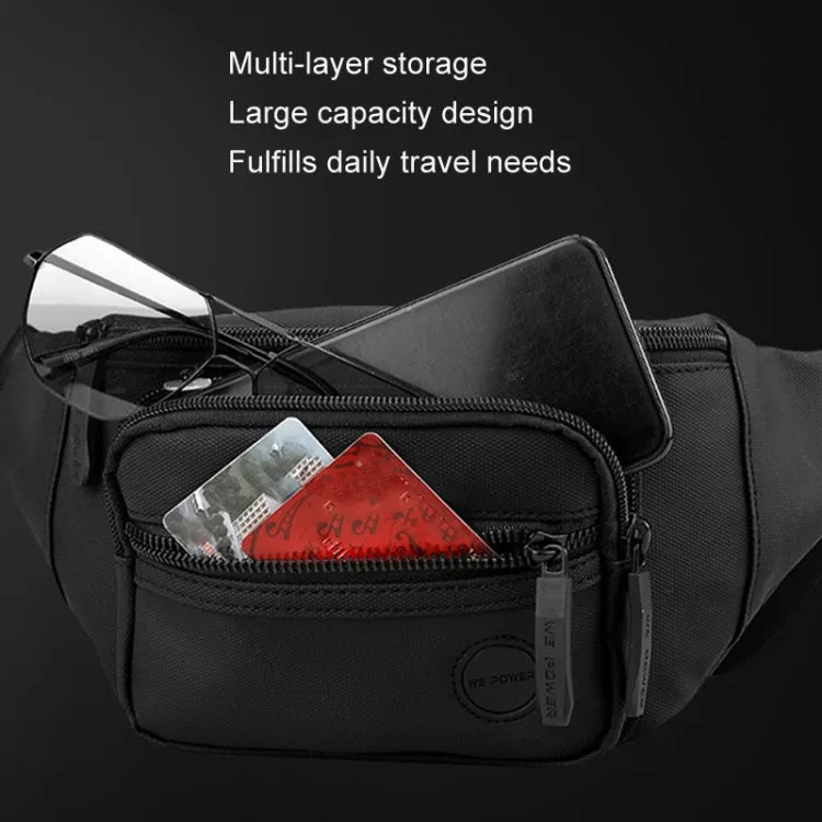 WEPOWER Leisure Sports Outdoor Messengers Bag Large Capacity Chest Bag(Grey)