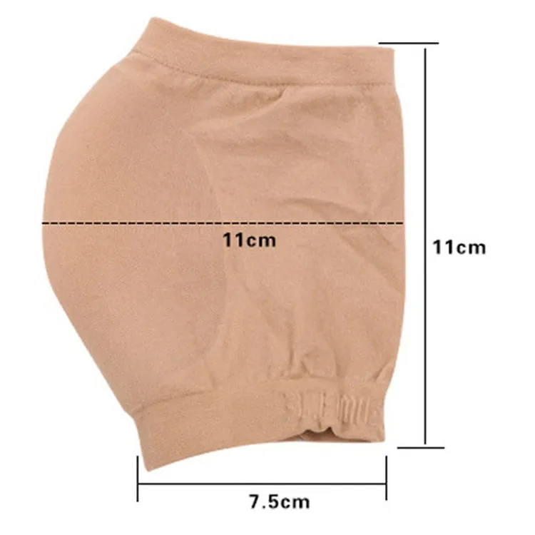 Winter Anti-cracking Silicone Moisturizing Heel Socks, One Pair, Size:M Code (39-43)(Skin Color)