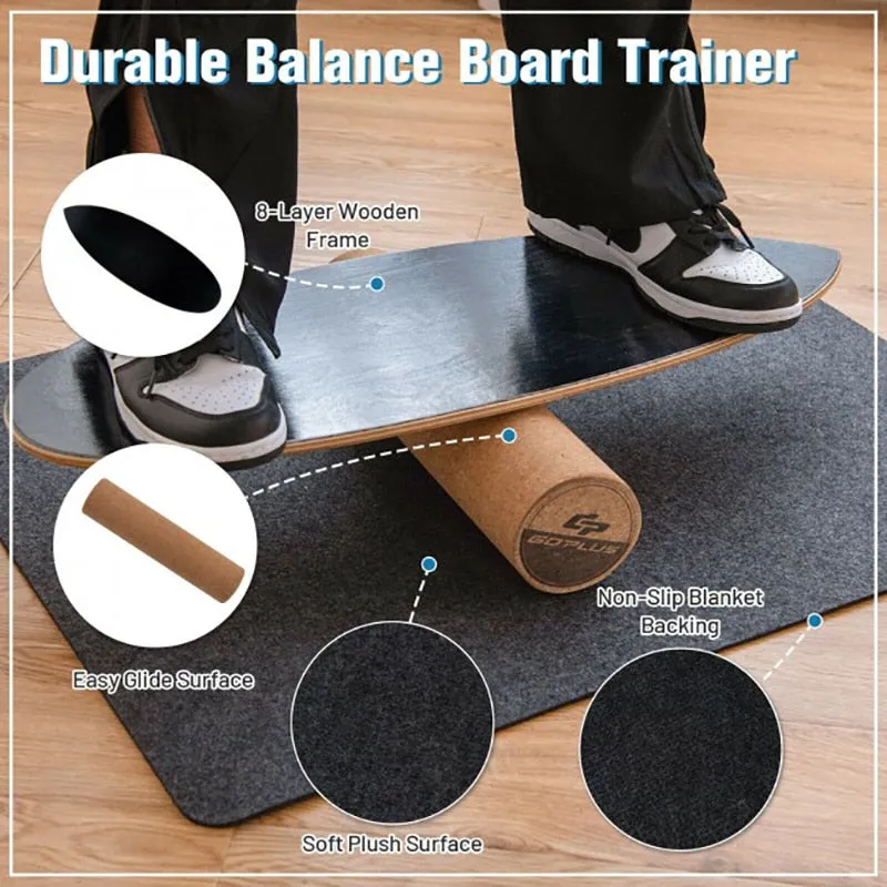 Wooden Balance Board Trainer